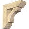 Ekena Millwork Westlake Slat Rough Sawn Bracket w/ Offset Brace, Douglas Fir, 6"W x 18"D x 18"H BKT0604X18X18WTL06RDF - alternate 1